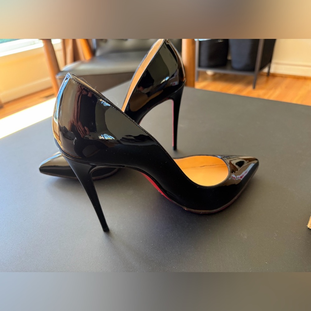 Christian Louboutin Pigalle Follies 100 Patent Black Heels EU 39 - Picture 15 of 17